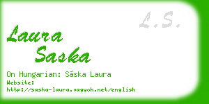 laura saska business card